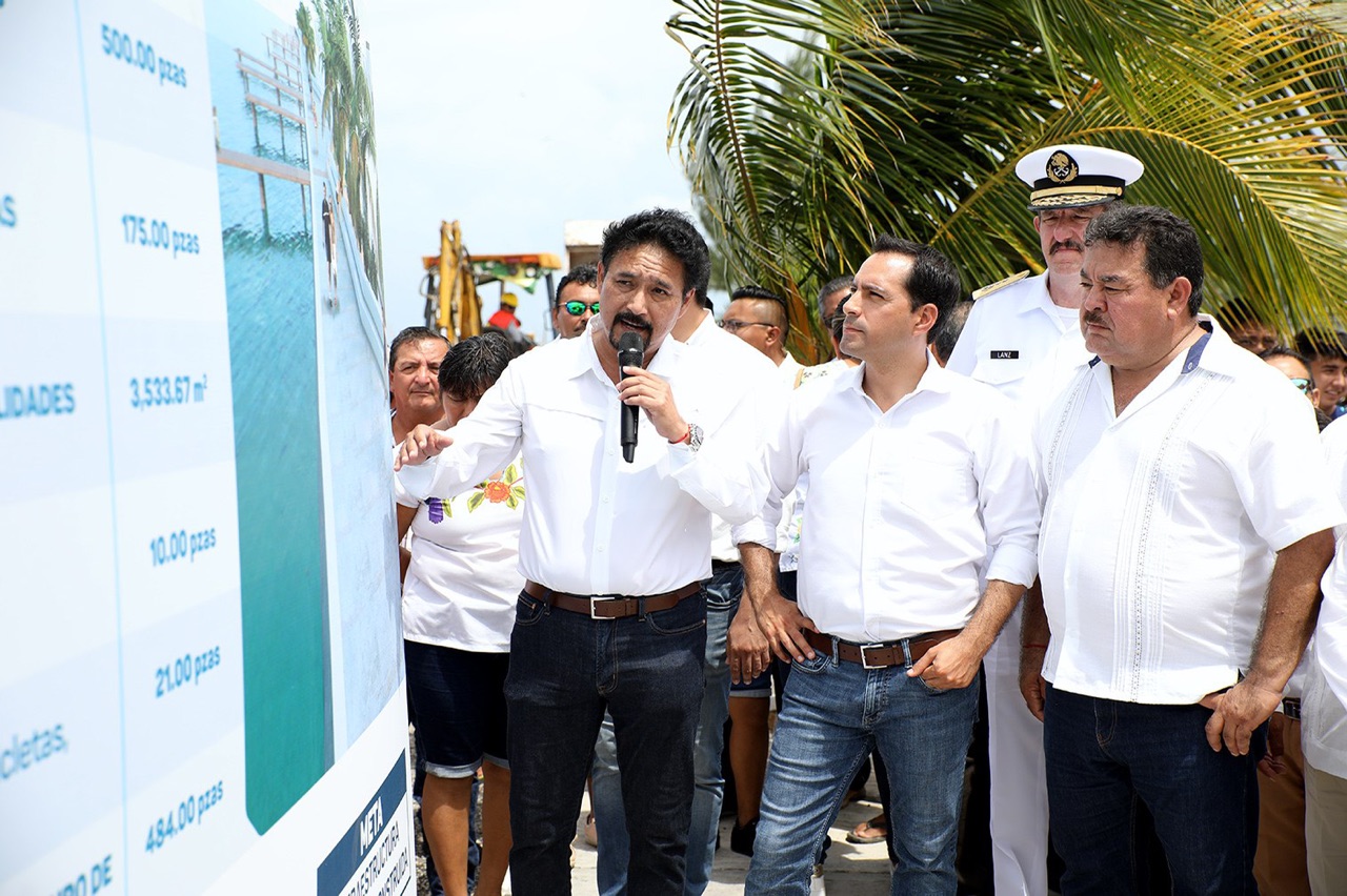 Vila Dosal le cumple a Dzilam de Bravo: pone en marcha obras para  su malecón