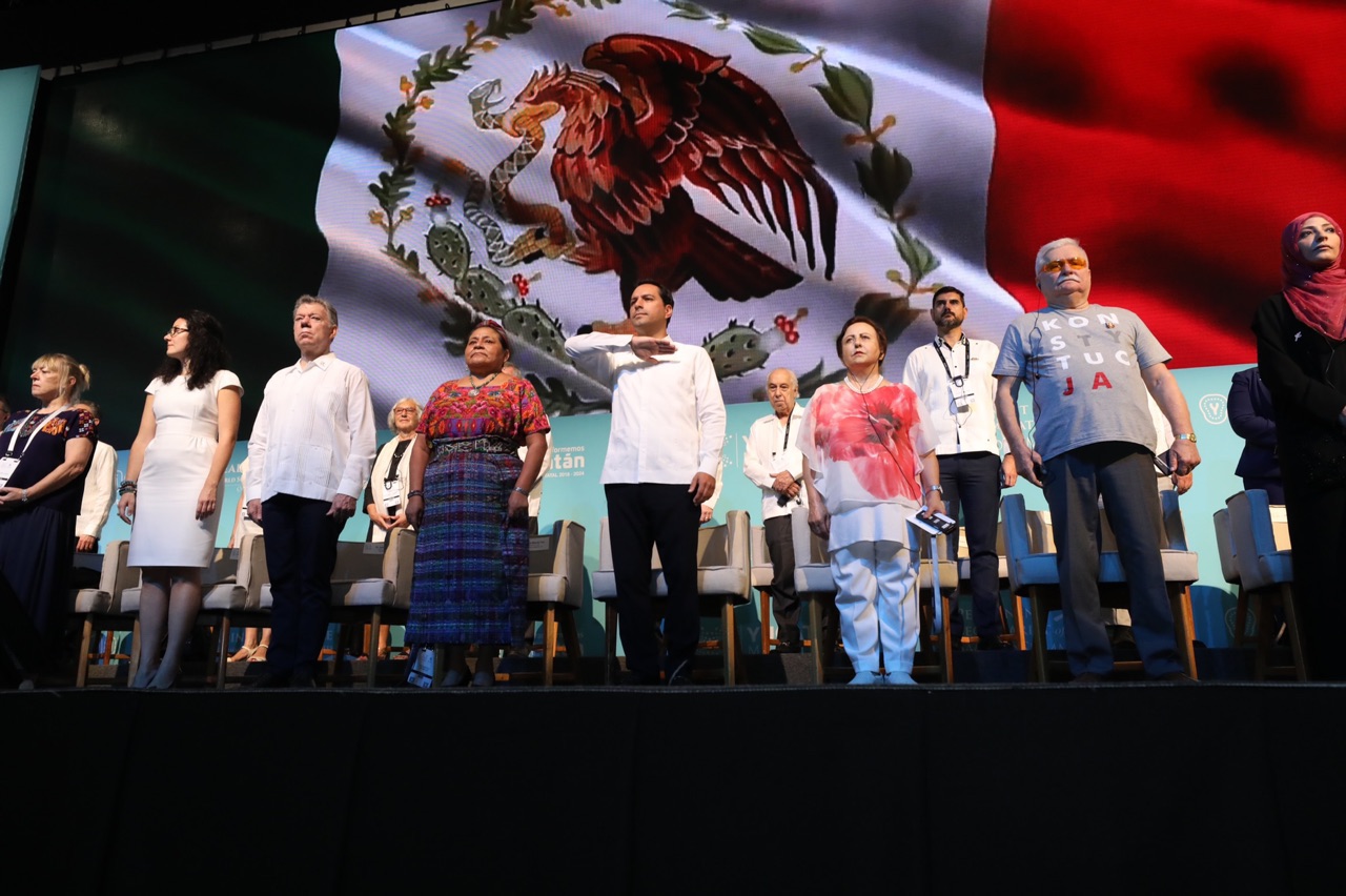 El Gobernador Mauricio Vila Dosal inaugura la 17 Cumbre Mundial de los Premios Nobel de la Paz