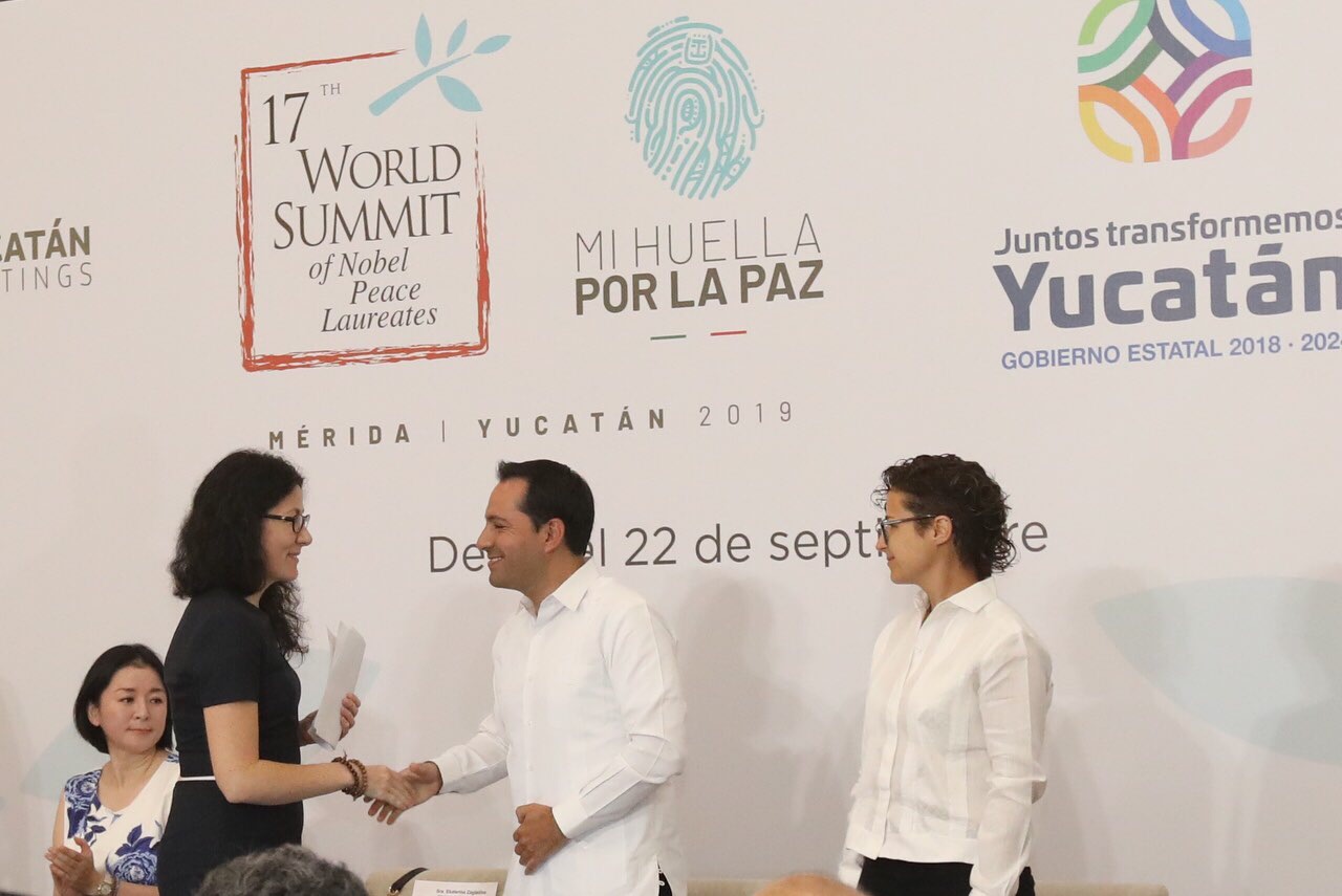 La Cumbre de los Premios Nobel “es un homenaje merecido al pueblo de Yucatán y a sus autoridades”, afirma el Presidente López Obrador