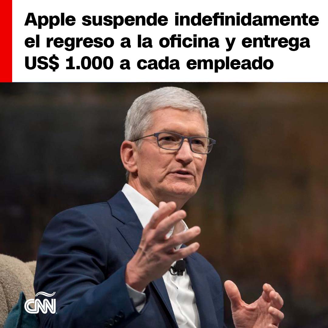 Apple  suspende el regreso a la oficina hasta una fecha “indeterminada”