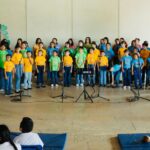 Coros infantiles de Sedeculta llenan Gran Museo del Mundo Maya con el concierto “Dame la mano y cantaremos”